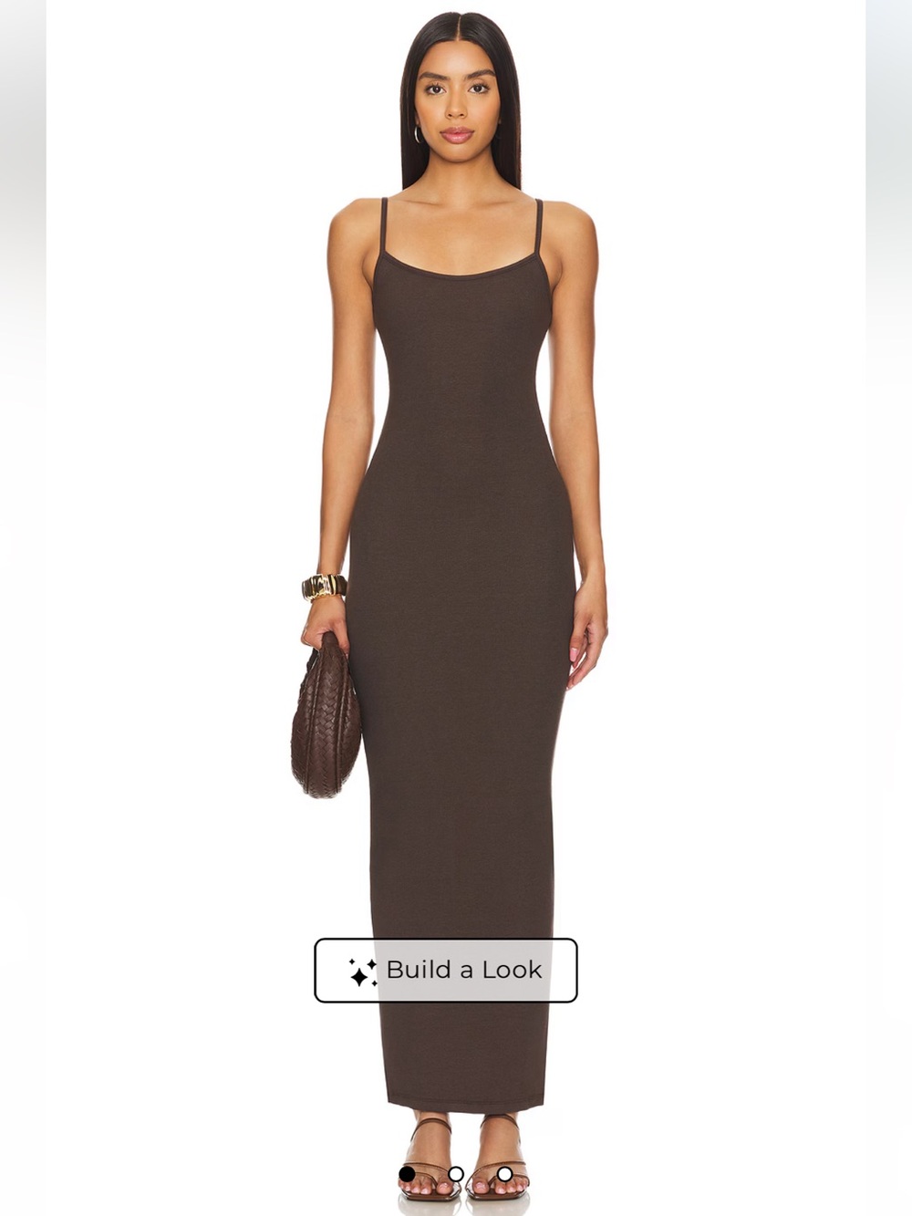 Clyque Donya Maxi Dress in Espresso